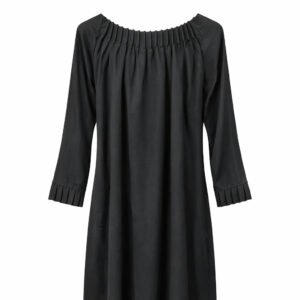 Front Closed Frill Neck - Arabic (Black)