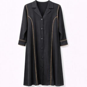 Coat Style x Skin Lines - Arabic Chiffon (Black)
