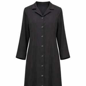 Coat Style x Straight Lines- Crepe (Black)