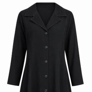 Coat Style x Straight Lines - Silk (Black)