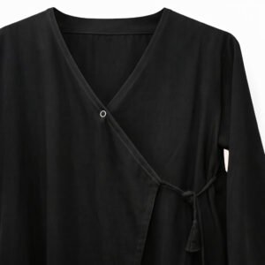 Angrakha - Thick Crepe (Black)