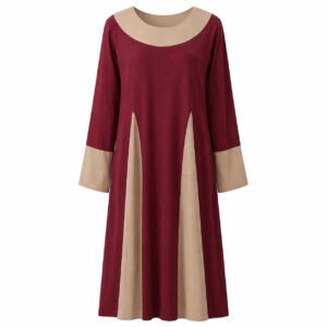 Front Closed x Princess Cut - Jersey (Burgundy x Cream)