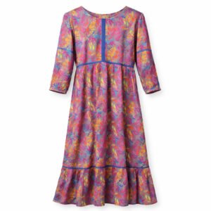 Front Closed x Frills - Abstract Floral Print (Grey Base)