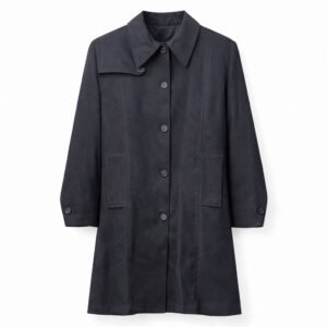 Coat Style (Short) - Textured Crepe (Black)