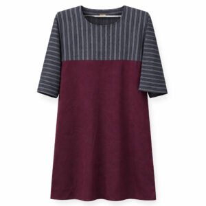 Kids Front Closed - Thick Crepe Lines x Maroon