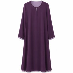 Double Front Closed - Lavender Grey x Deep Plum