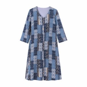 Kids Double Front Open - Printed Vintage Mosaic x Cool Grey