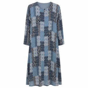 Double Front Closed - Printed Vintage Mosaic x Cool Grey