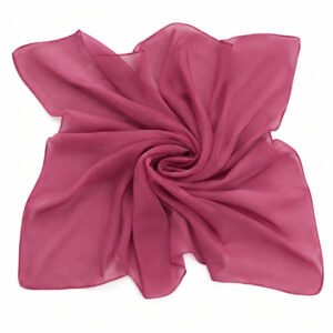 Squared Scarf x Plain - Berry Rose