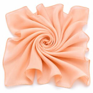 Squared Scarf Cotton x Plain - Soft Peach