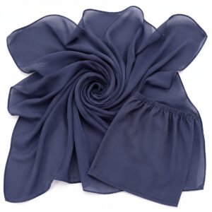 Squared Scarf x Niqab - Dusty Navy