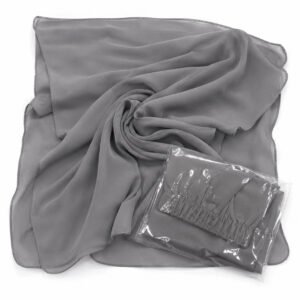 Squared Scarf x Niqab - Smoke Grey
