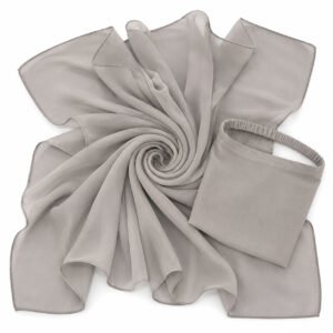 Squared Scarf x Niqab - Mushroom Grey