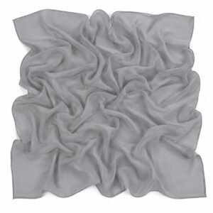 Squared Scarf x Plain - Smoke Grey