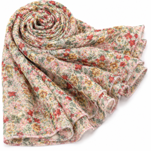 Stole Chiffon x Printed - Pastel Multicolor Floral