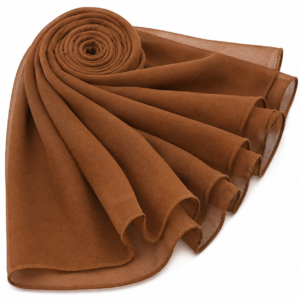 Stole Chiffon x Plain - Caramel Brown